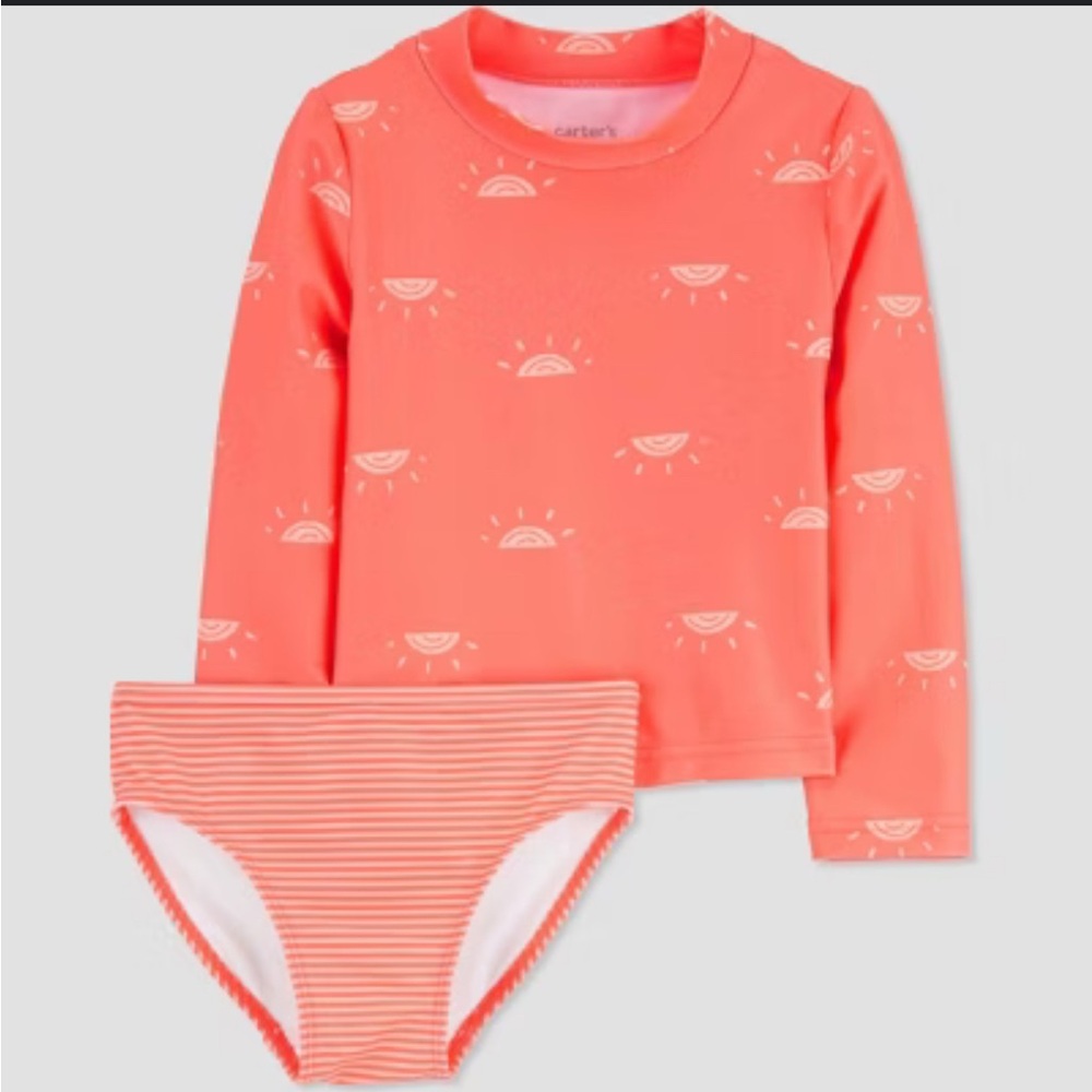 Carter's Coral Kids Swim Set NWT